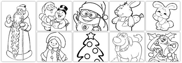 Новогодние рисунки для срисовки лёгкие