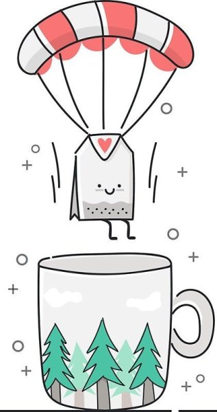 Снеговик рисунок