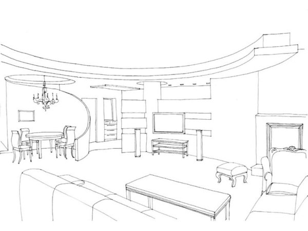 Эскизный проект комнаты