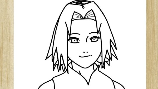 Сакура Харуно для срисовки