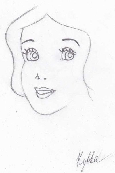 Рисунки лица карандашом для срисовки легкие