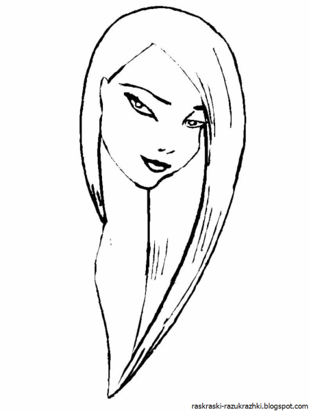 Волосы раскраска