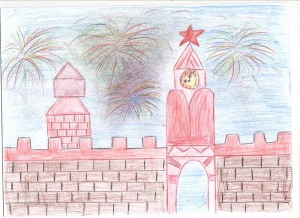 Детские рисунки Кремля