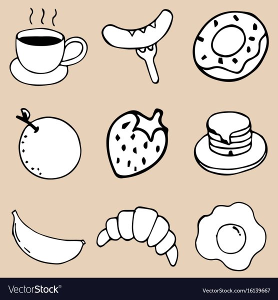 Завтрак для срисовки