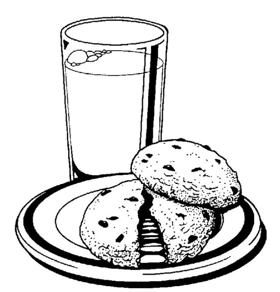 Завтрак раскраска