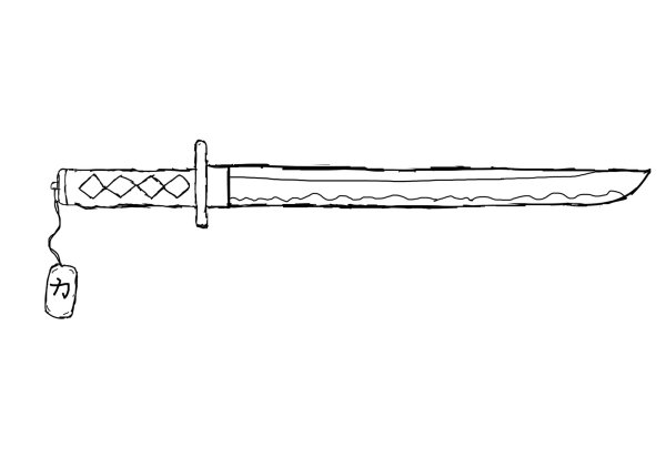 Катана набросок