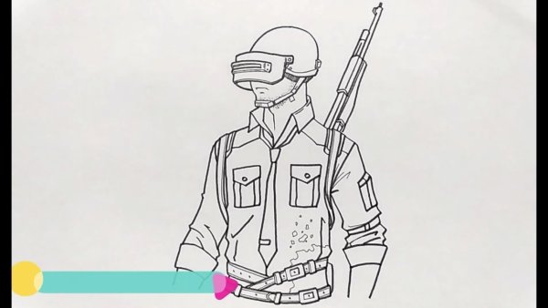 PUBG раскраска