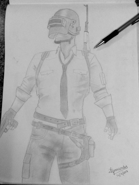 Срисовывать рисунки ПАБГ