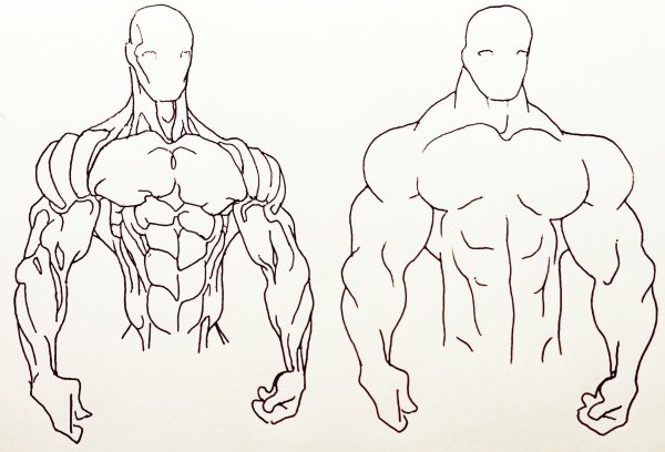 Нарисованный качок