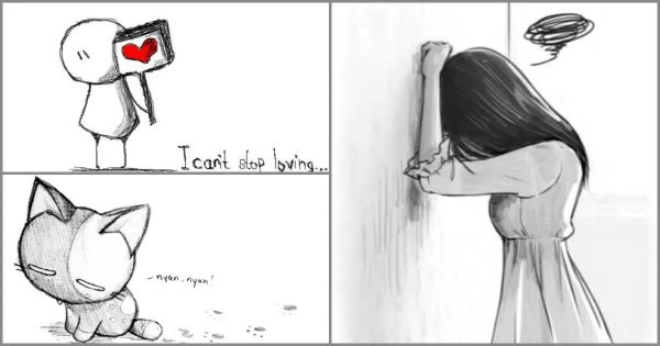 Милые рисунки для срисовки любовь