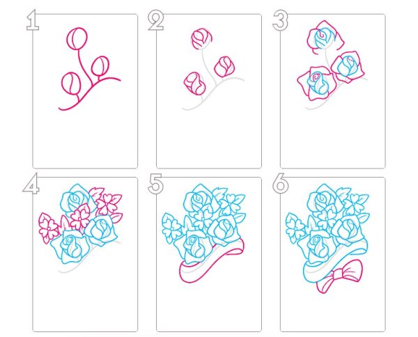 Рисунки ко Дню матери карандашом лёгкие