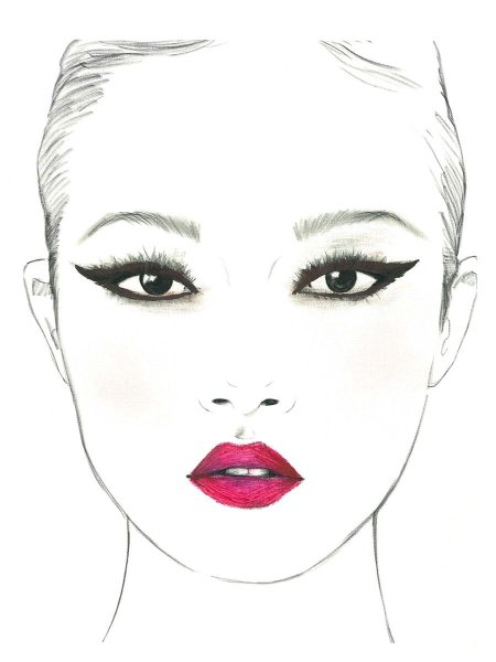 Макияж рисунок карандашом