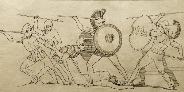 Иллюстрация Джона Флаксмана к «Иллиаде» Гомера. 1795