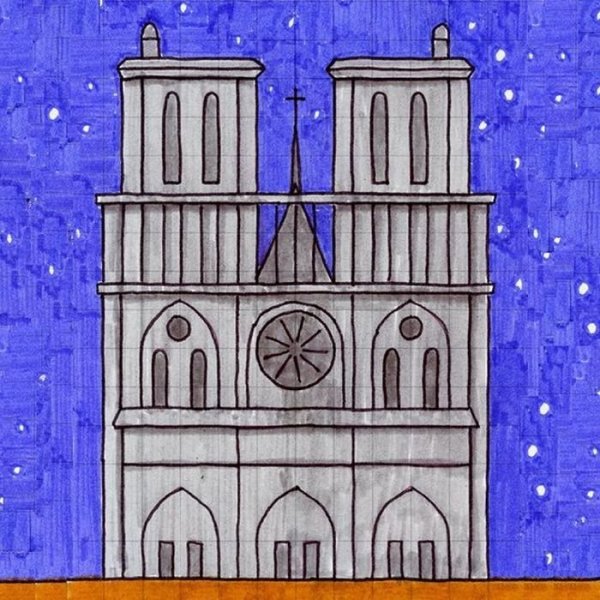 Архитектура Готика чертежи лёгкий