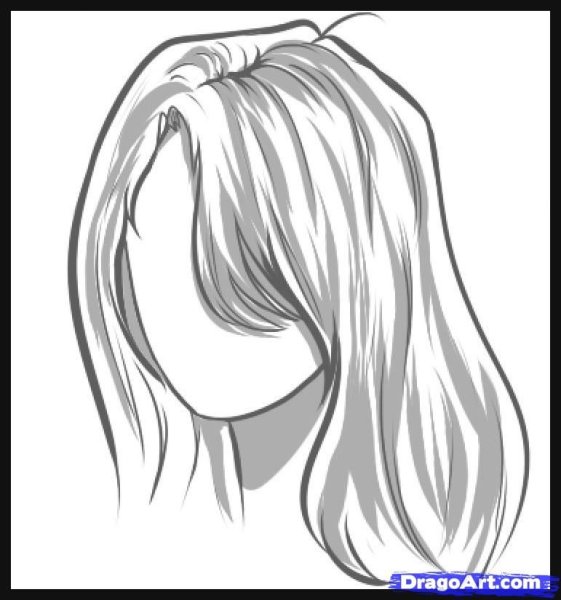 Рисование причесок карандашом