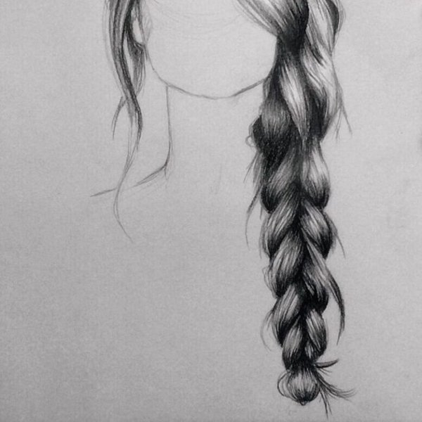 Волосы для срисовки карандашом