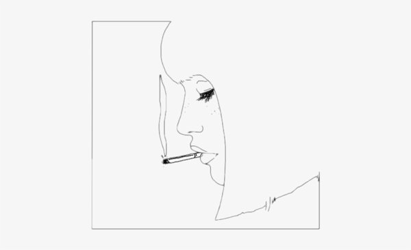 Девушка с сигаретой карандашом легкие