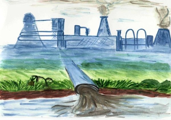 Загрязнение воды для детей