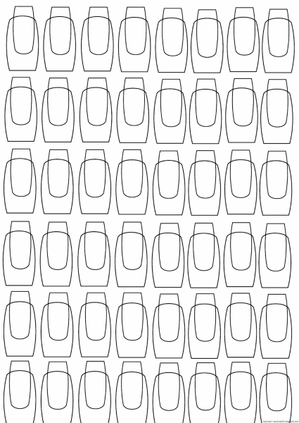 Рисунки маникюра для срисовки
