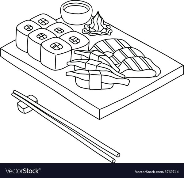 Раскраска суши