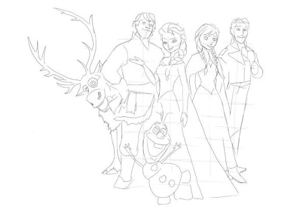 Рисунки холодного сердца