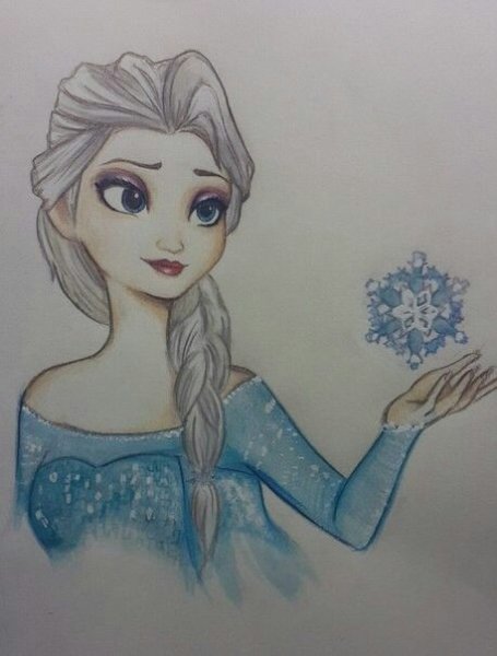 Холодное сердце для срисовки легко