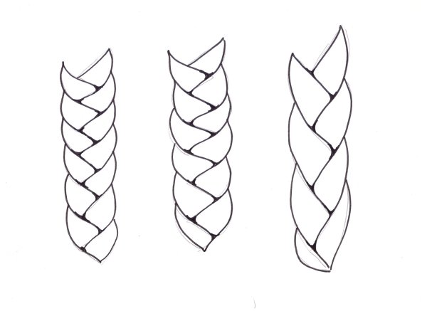 Коса на карандаше