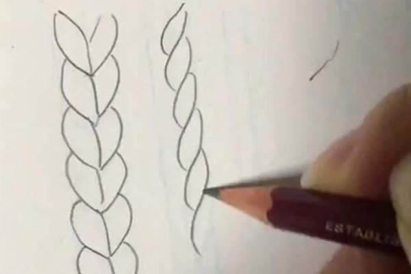 Как рисовать косичку