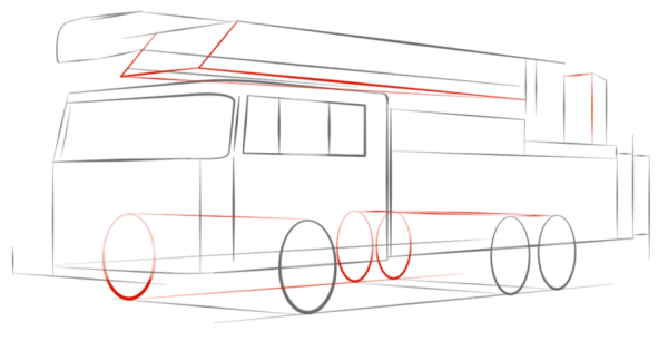 Пожарная машина рисунок