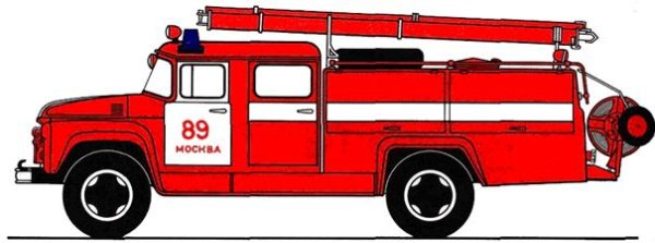 Как нарисовать пожарную машину карандашом для начинающих