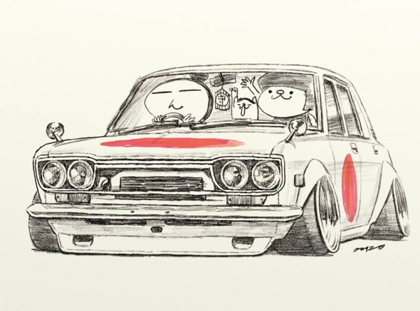 Nissan Skyline r32 рисунок