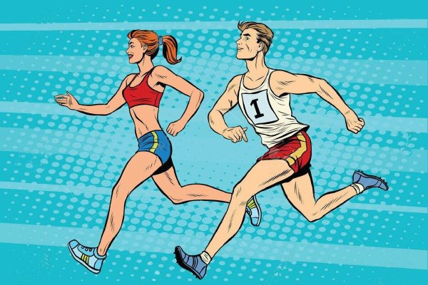 Раскраска: спортсмены