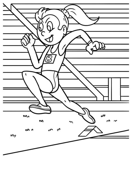 Прыжки в высоту вектор