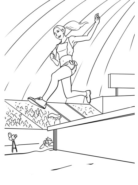 Спортсмены бегуны раскраски для детей