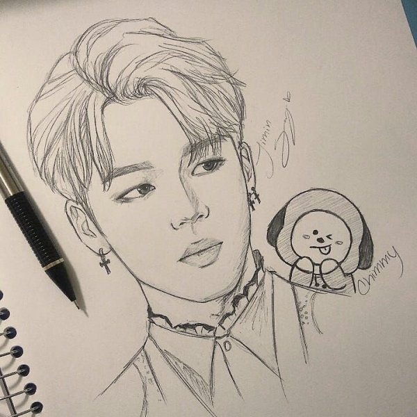 Рисунки для срисовки парни