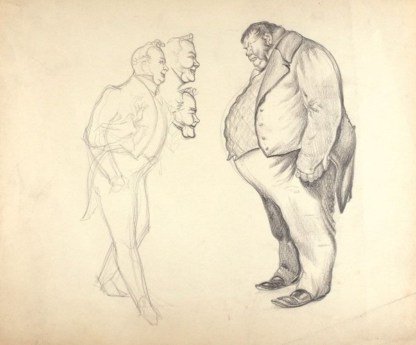 Мертвые души иллюстрации Чичиков и Собакевич