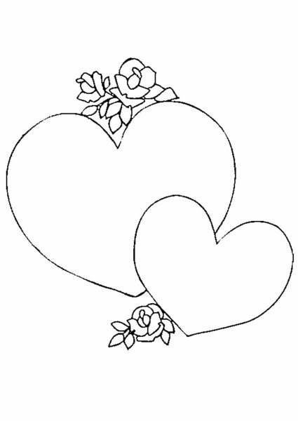 Раскраска сердечко для мамы