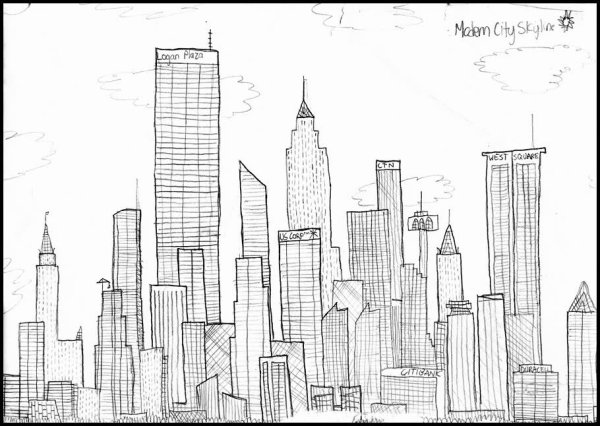 Небоскребы карандашом легко