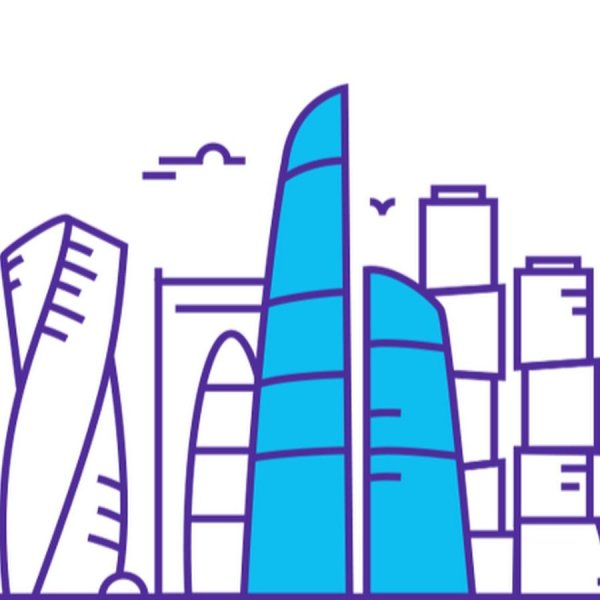 Москва Сити нарисовать