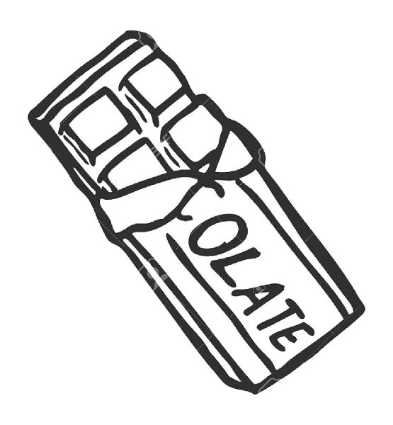 Раскраска шоколадка