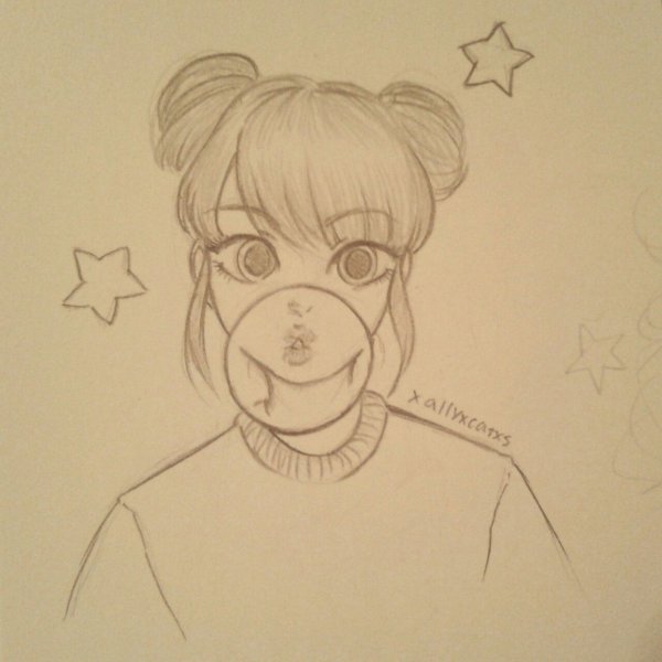 Рисунки для срисовки легкие для девочек