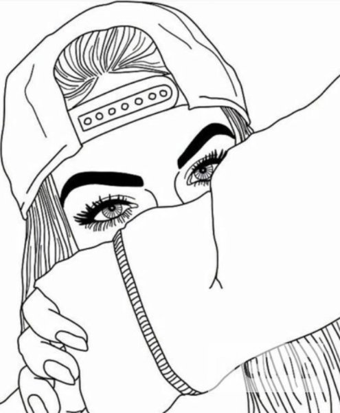 Раскраски крутые девчонки