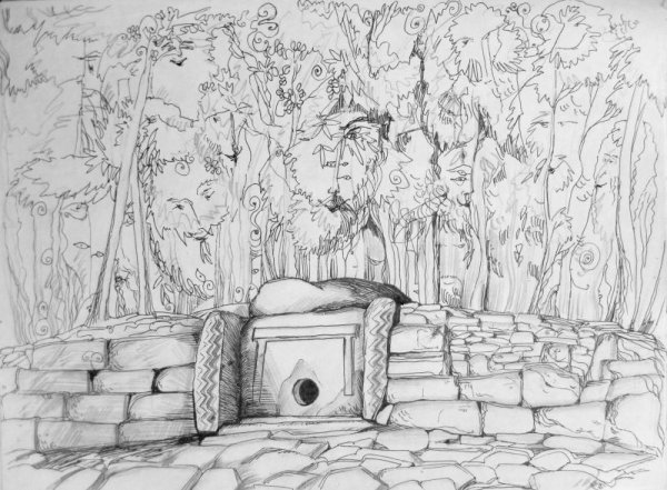 Дольмены рисунок