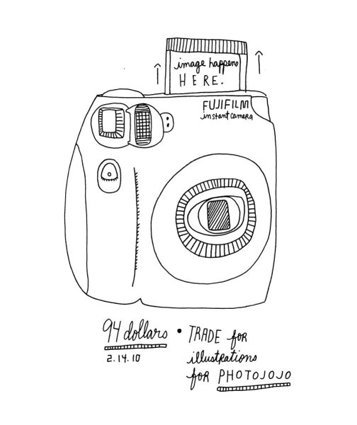 Фотоаппарат инстакс рисунок