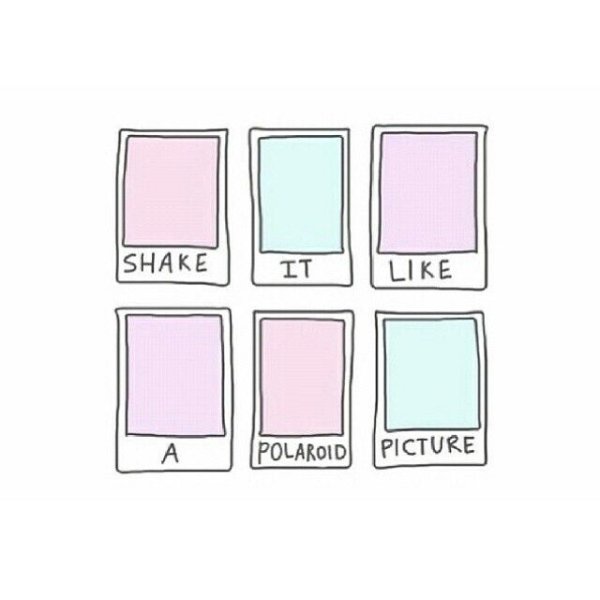 Полароиды рисунки маркерами легкие