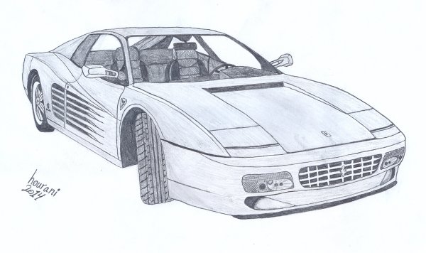 Спорткар для рисования