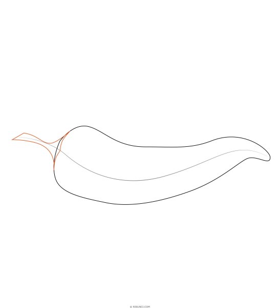 Перец карандашом