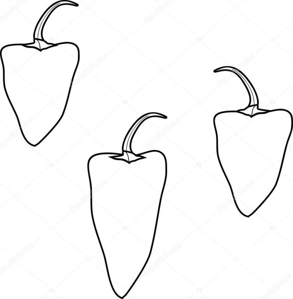 Трафарет перец Чили