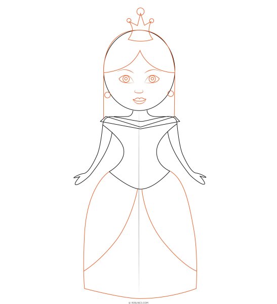 Королева рисунок карандашом