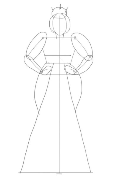 Королева рисунок карандашом